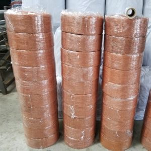 Cheap Flat Type Copper Mesh Rats 15.2m Length Knitting Surface Corrugated Mesh wholesale