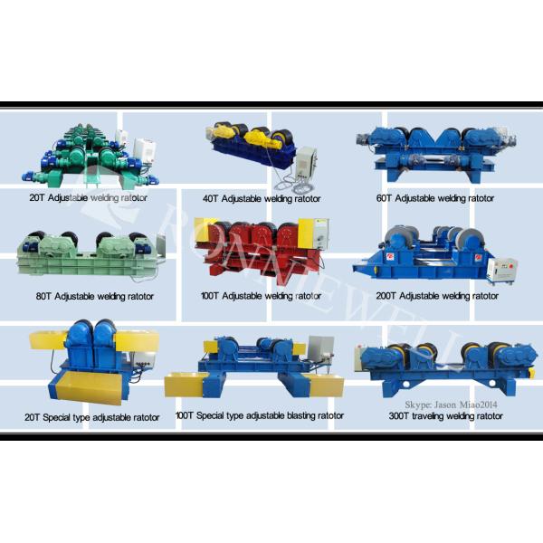 Motorized travel conventional welding rotator for pipe tank seam welding