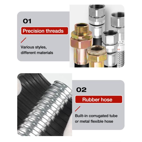 ATEX Flexible Hose Oil Resistant Customized Size Hose Explosion Proof Flexible Connection Pipe Diesel Gasoline Flexible OEM Rubber Fuel Line Hose
