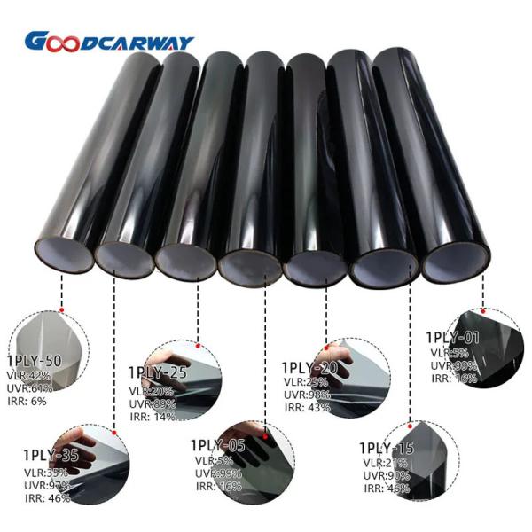 1ply 5% Dark Color Carbon Film Tint Anti Scratch 3 Years Warranty Car Window Film