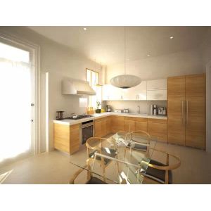 Cheap High glossy PVC door kitchen cabinet wholesale