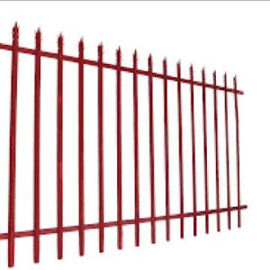European style hot dipped palisade fencing railway metal palisade fencing