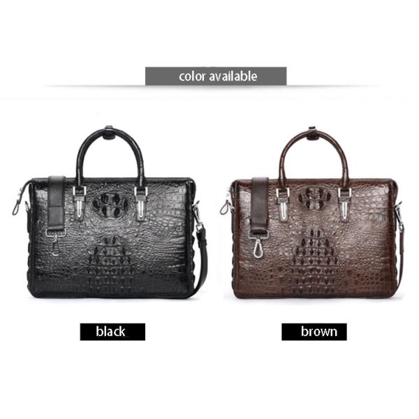 2019 new alligator leather man bag handbag crocodile leather business crossbody bag one-shoulder bag men's briefcase