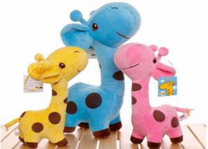 Cheap Yellow/Blue Giraffe Plush Toys wholesale