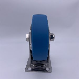 Soft Rubber Caster with 360 Degree Top Plate 3 Inch