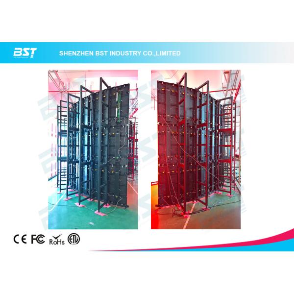 Indoor Rental LED video Display Performance 500mm X 500mm inner and outer arc