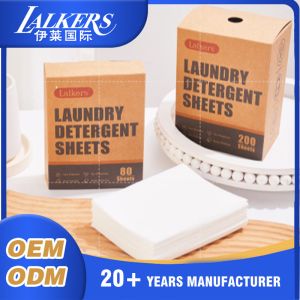 Eco-Friendly Composition Laundry Detergent Sheets for Washing Clothes