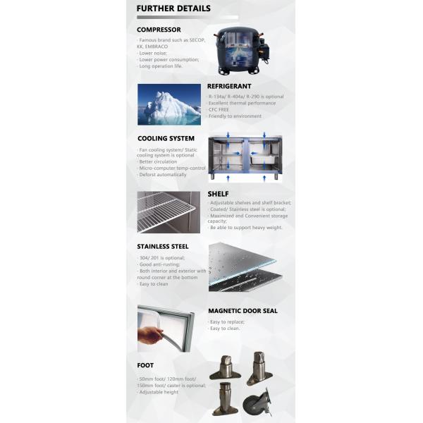 200L Commercial Salad Bar Refrigerator for Sale