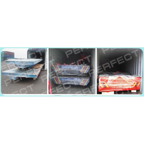 Steel Box Structure Rail Transfer Cart / Heavy Load Cart 0 ~ 20 M Per Minute