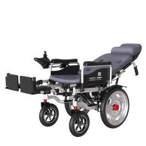 130kg Load Medical Care Equipment Folding Electric Horizontal Wheelchair