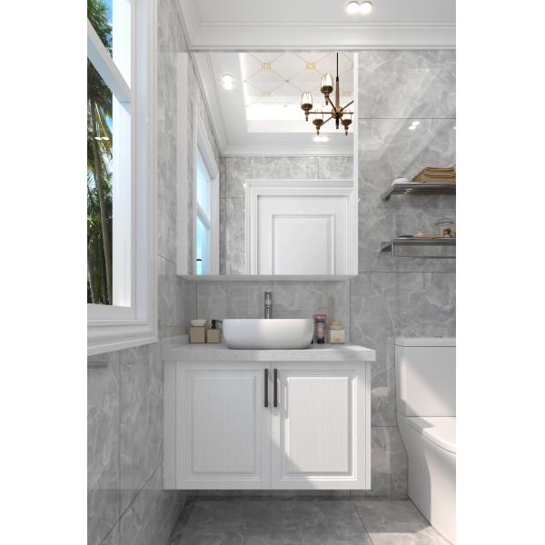 Vanity cabinet interior storage compartments