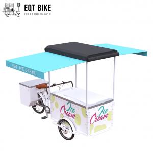 China Refrigerator Adult Tricycle Ice Cream Cart Open Body Type on sale