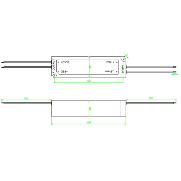 Waterproof IP67 12V Driver For LED Strip Multifunctional Anti Erosion