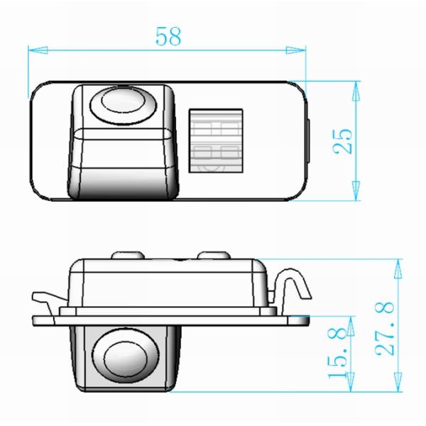 Newest /professional /performance rear camera for Ford Mondeo /Chia-X OCB-T6815