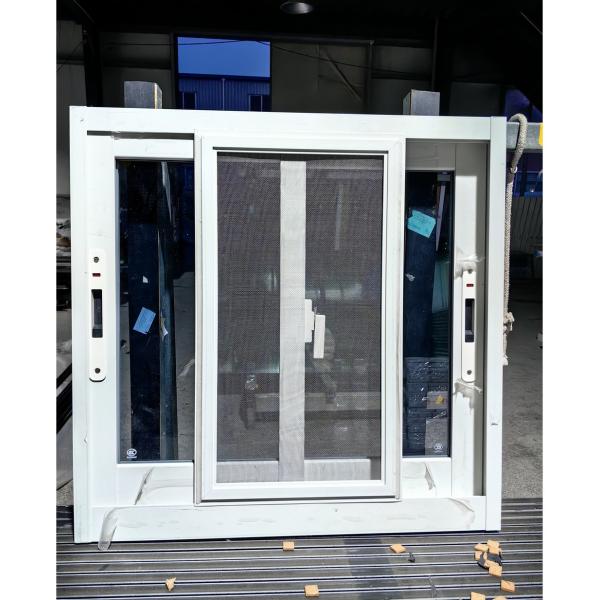Double Glazed 3 Track Aluminum Sliding Glass Windows With Push Up Down Lock