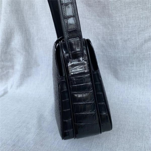 Exotic Real Alligator Skin Men Single Shoulder Bag Authentic Real Crocodile Leather Satchels Purse Male Messenger Bag