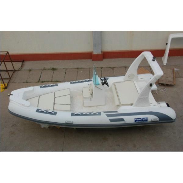 Durable 18 Foot Hard Bottom Inflatable Rib Boats 10 Person Inflatable Boat
