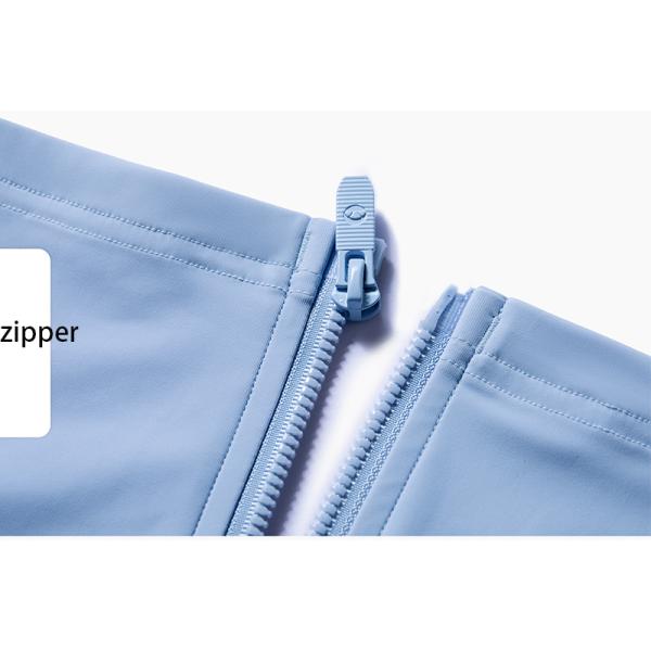 Equestrian Long Sleeve Horse Riding Tops High Neck Lock Zipper 4 Colors