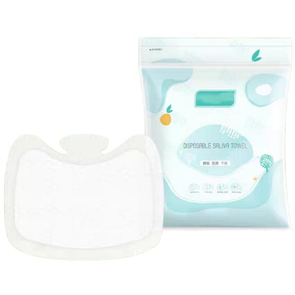 Soft Leakproof Absorbent Dribble Bibs White Dribble Bibs With Lightweight Design