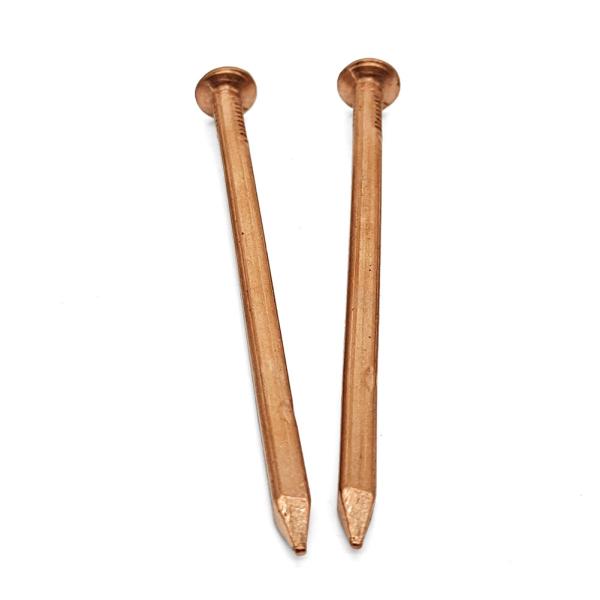 Copper Flat Head Nail – Anti-Corrosion Marine Grade Fastener for Electrical &