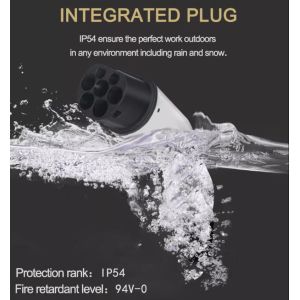 16A 3 Phase 11KW Type 2 To Type 2 EV Cable IP55 EVSE Cable