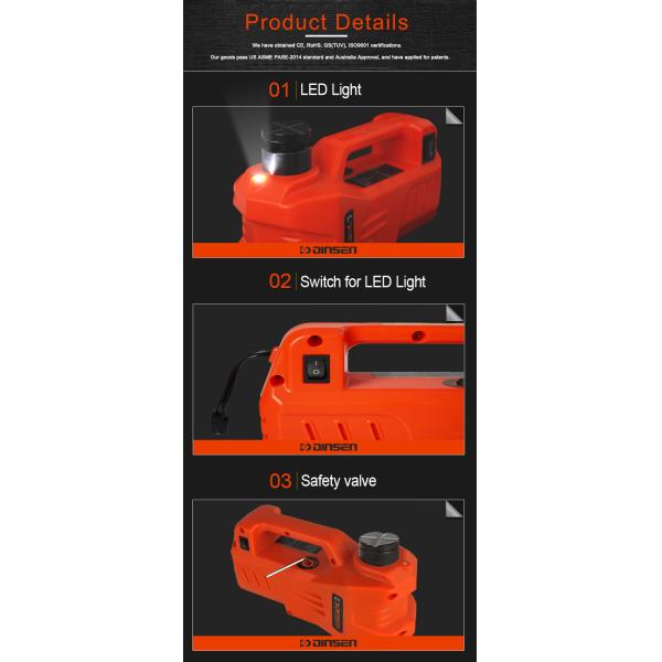 12v Mobile Hydraulic Car Lifting Jack Portable Floor Jack