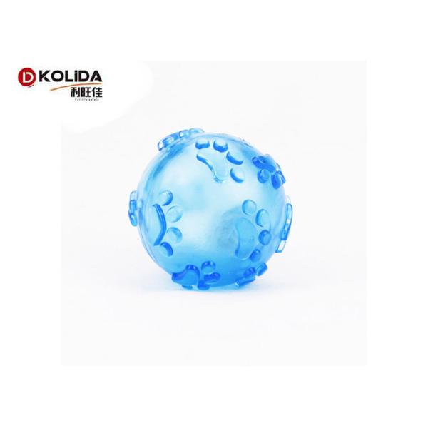 Random Color Pet Toys Chasing Bounce Rubber Ball LED Light Up Flashing