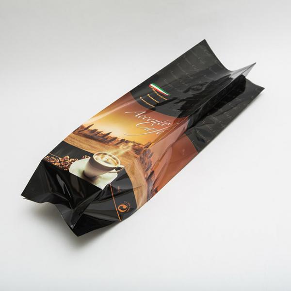 1KG 90mm Coffee Packaging Bags Pre Printed Stand Up Pouches Food Grade