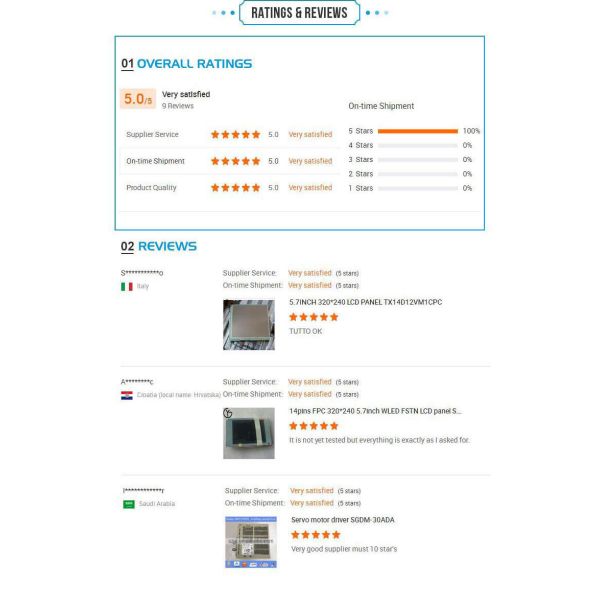 LTM190EX-L31 19" inch 1280*1080 CCFL TFT-LCD Display Screen