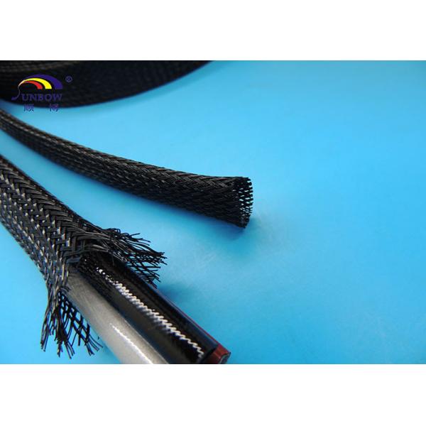 ROHS PET Braided mesh tube Cable Sleeves For cable protection