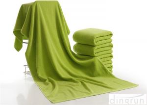 China Luxury Bath Towels Green Color , Beach Hotel Bath Towels Durable on sale