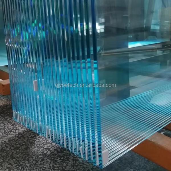 Clear Float Curved Tempered Glass With Edge Polished Silk Printing for Construction