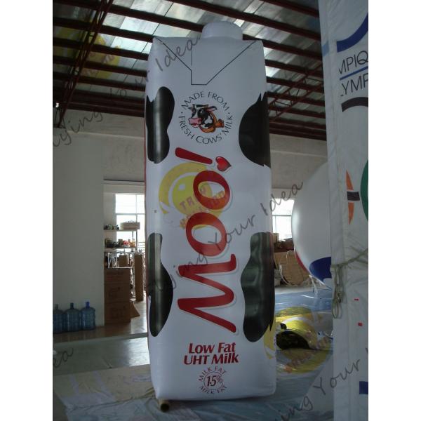 Weather Resistant Inflatable Product Replicas Milk Packaging OEM Service