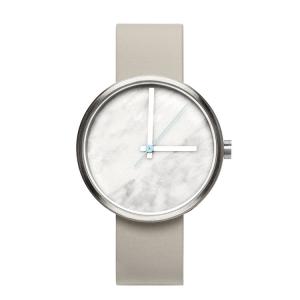 Cheap Trendy Mens Silver Marble Face Watch , White / Black Marble Quartz Watch wholesale