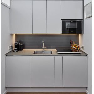 Buy cheap Modern Style Matt Finish Melamine Kitchen Cabinet For Apartment from wholesalers