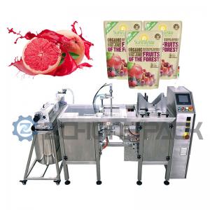 China 30 Bag / Min Auto Liquid Filling Machine Plain Weave Juice Filling And Sealing Machine on sale