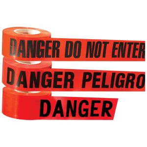 Cheap Red Danger Tape Material Polyethylene Plastic Barrier Tape wholesale