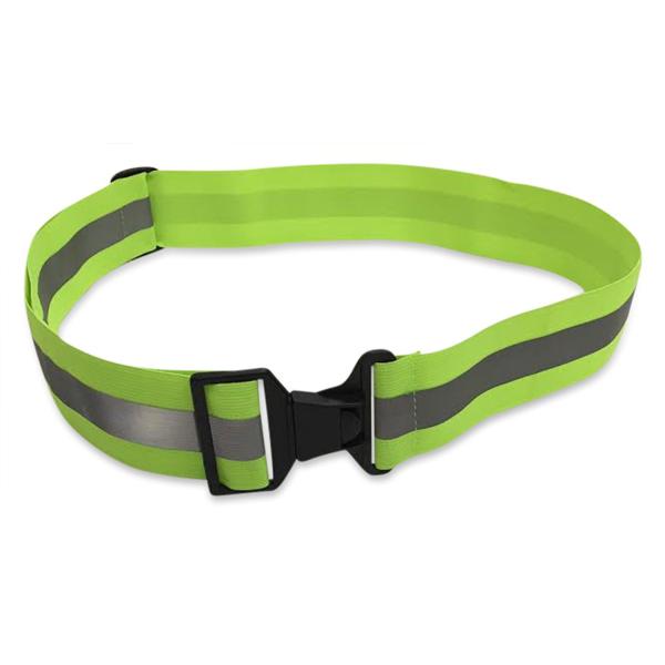 Factory Customized Reflective Belts for Running High Visible Night Safety Gear Waist Adjustable Elastic Safety Reflective Belt