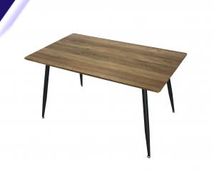 Cheap Nature Wood Grain Veneer 25mm Mdf Dining Table With Anti Slid Pads wholesale