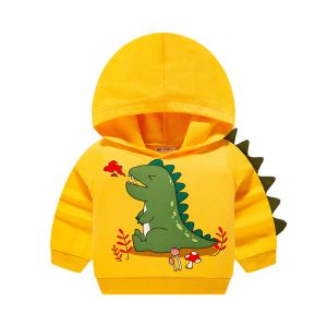 1Y-7Y Children's Sports Shirts Cartoon Dinosaur Hoodie