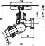 Brass Boiler Drain Valve Quick Connected With Zinc Alloy Handle Solder Threaded Heavy Duty
