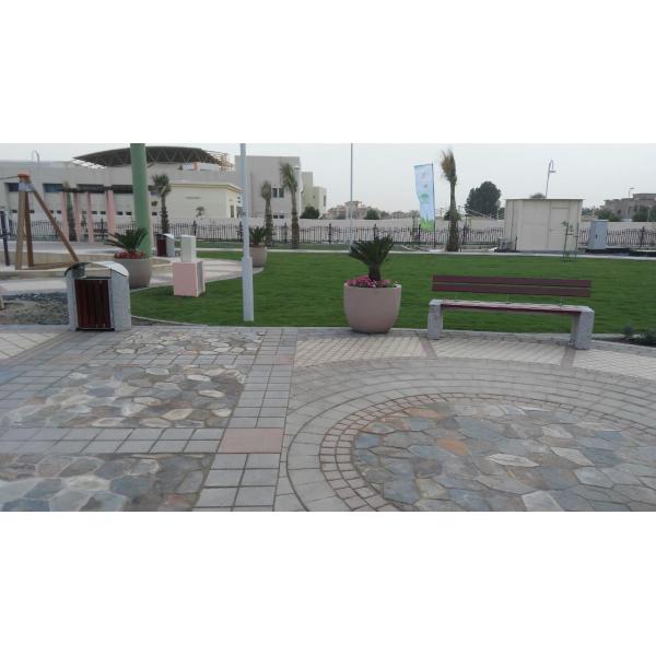 Surface Mounted 120L Garbage Bin , Metal Trash Can With Two Galvanized Plate Liners