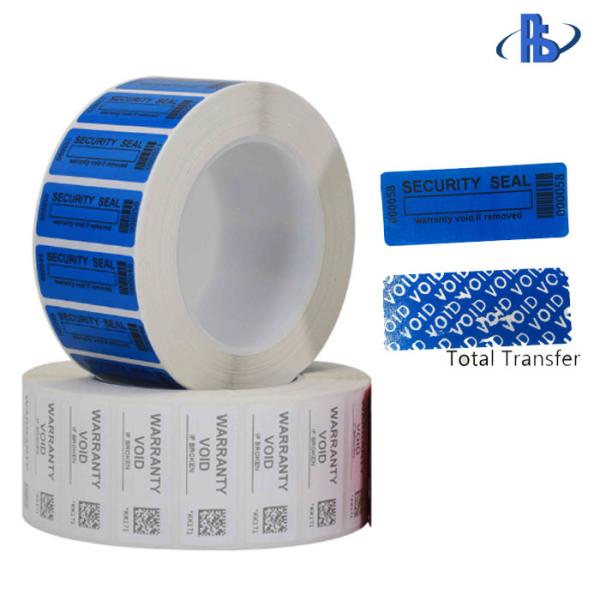 Anti Tamper VOID Security Labels Eco Friendly For Transportation