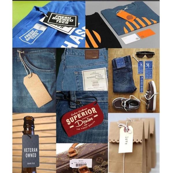 Printed Personalized Promotional Gifts Custom Hang Tags for Garment Bag Shoes