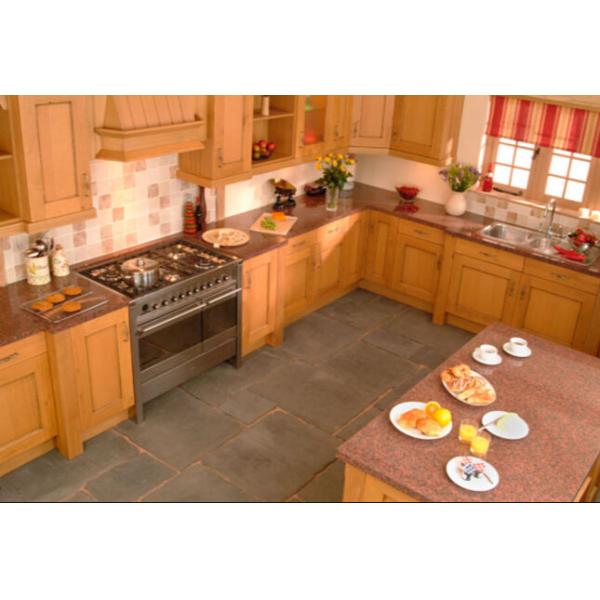 Outdoor G562 Dark Red Granite Stone Tiles , Polished Granite Floor Tiles