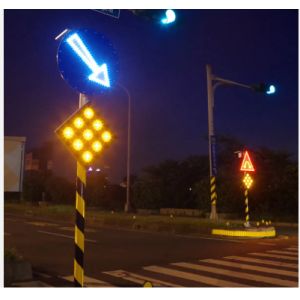 Solar LED Nine-Flash Traffic Warning Signal 5v/200mA