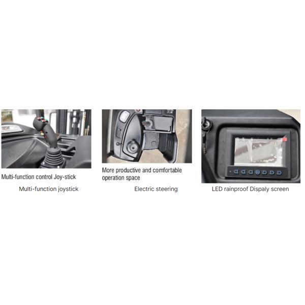 3 Wheel Stand On Electric Forklift 1600kgs 1800kgs 2000kgs Counter Balance