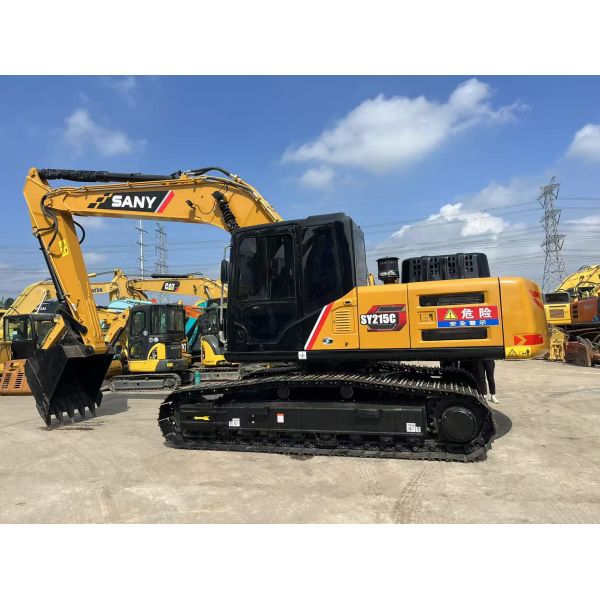 Good condition Sany SY215C excavator second hand sany hydraulic crawler excavator