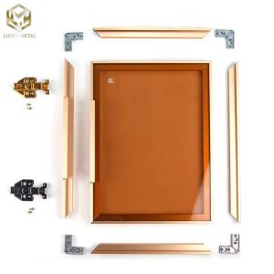 China Kitchen Wardrobe Door Frame Aluminium Profile Manufactured In Vietnam on sale