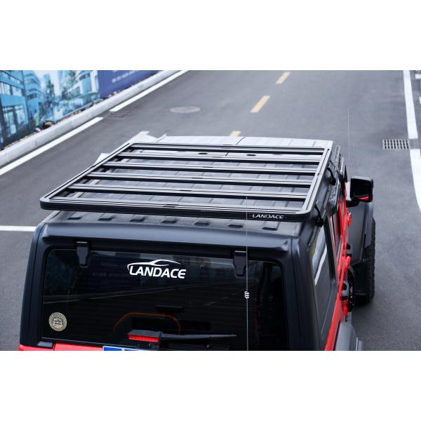 Lightweight Black 4x4 Aluminum Alloy Roof Rack Jeep Wrangler JL with 25kg Capacity